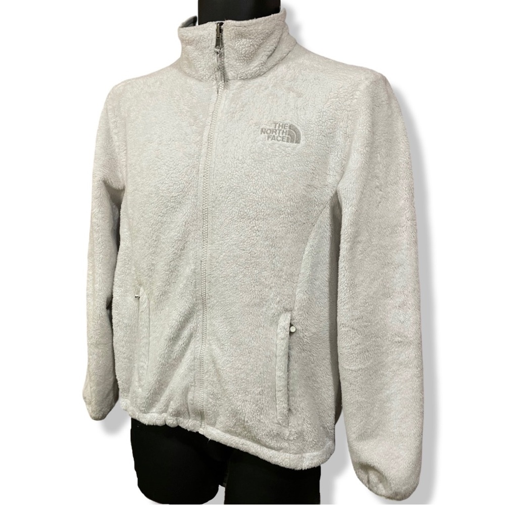 The North Face Women's White Full-Zip Fleece Jacket
